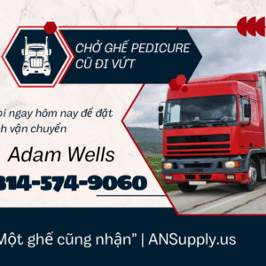 Vận chuyển ghế pedicure đi vứt