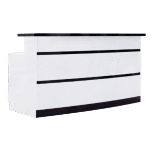 Bàn lễ tân LUX BW Stripes (Cong nhẹ)