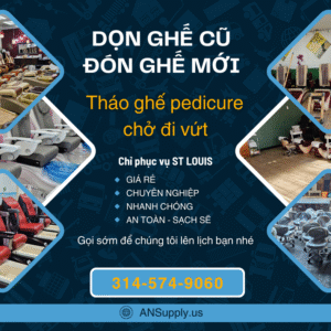 lắp ghế pedicure cũ