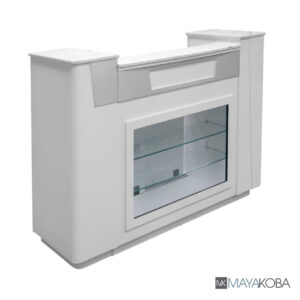 Quầy lễ tân Sonoma với màn hình kính của Mayakoba